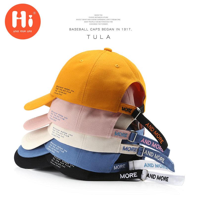 Hi Cap Mode Borduren Baseball Cap Zomer Outdoor Verstelbare Hip Hop Hoeden Bone Snapback Hoed adjustable geel