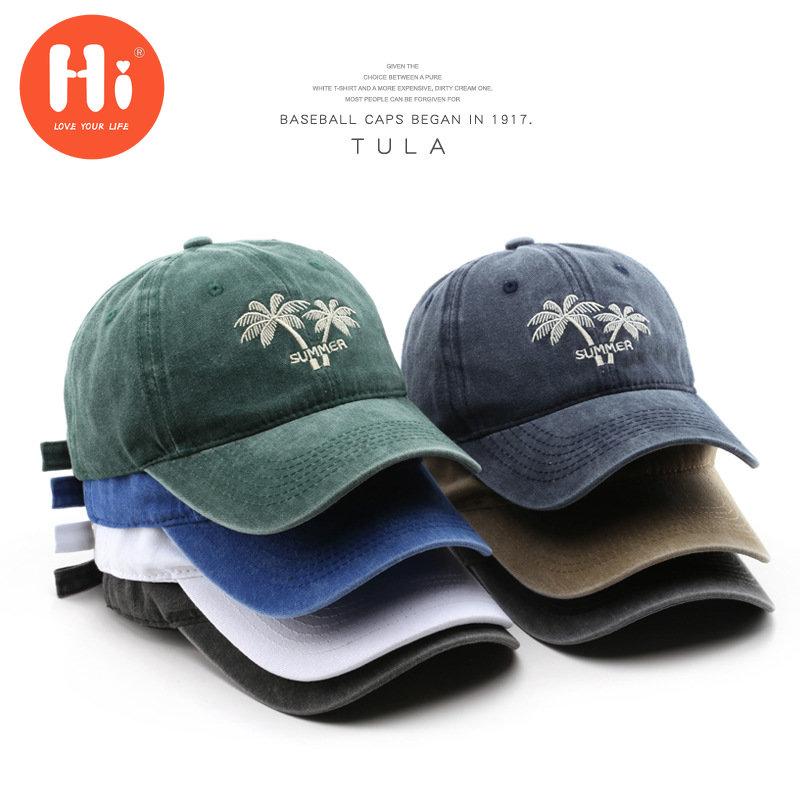 Hi Cap Mode Borduren Baseball Cap Zomer Outdoor Verstelbare Hip Hop Hoeden Bone Snapback Hoed wit