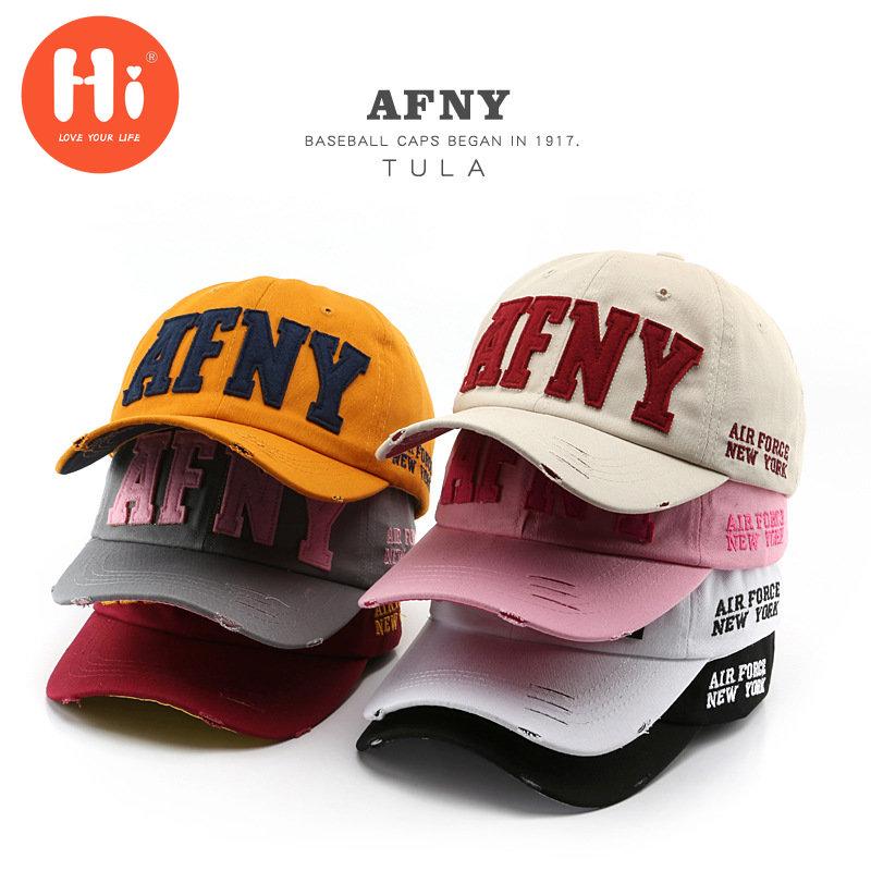 Hi Cap Mode Borduren Baseball Cap Zomer Outdoor Verstelbare Hip Hop Hoeden Bone Snapback Hoed adjustable rood