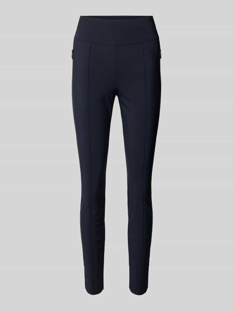 Marc Cain Skinny fit stoffen broek met vaste persplooien