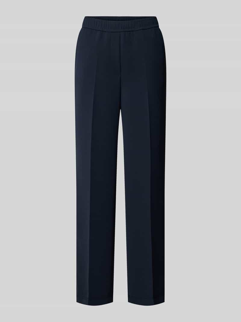 Marc Cain Straight leg pantalon met persplooien