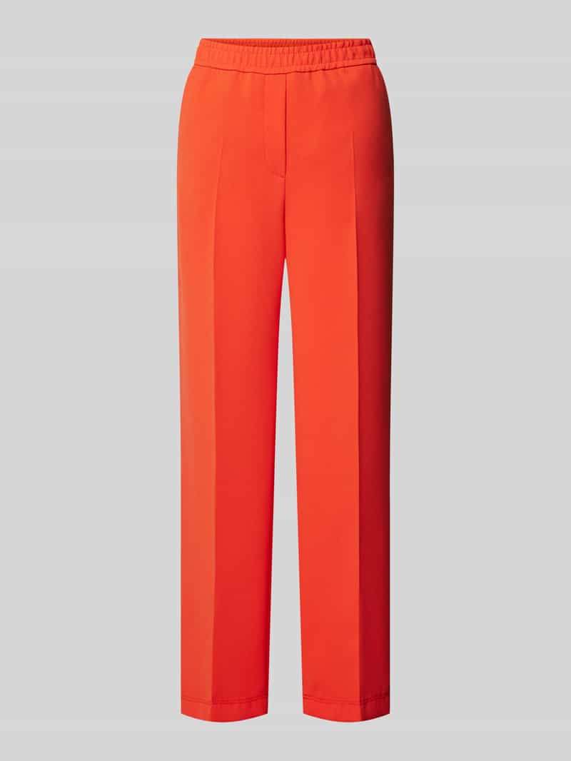 Marc Cain Straight leg pantalon met persplooien