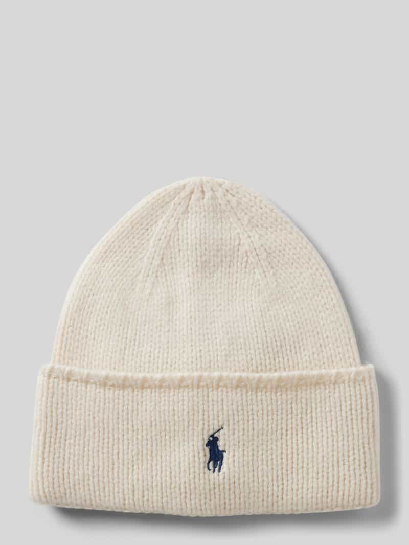 Polo Ralph Lauren Muts van wol met labeldetail, model 'PONY'