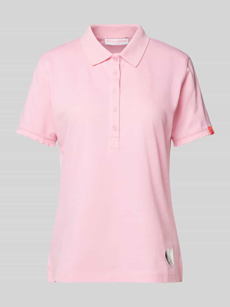 Frieda & Freddies Poloshirt met motiefprint