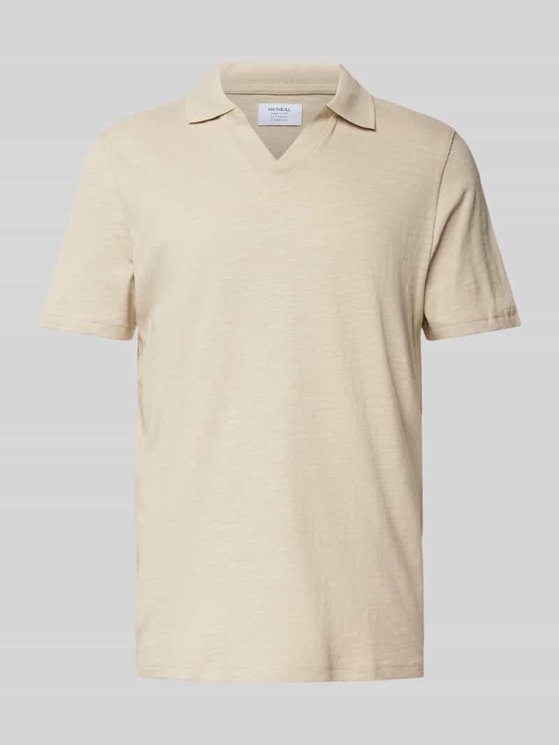 MCNEAL Regular fit poloshirt met V-hals