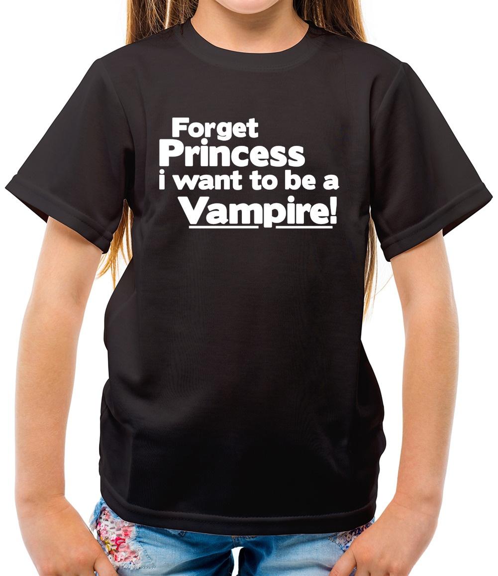 91460000MAC2L9LX3E Vergeet prinses, ik wil een vampier zijn, unisex T-shirt dagboeken Twilight fan S