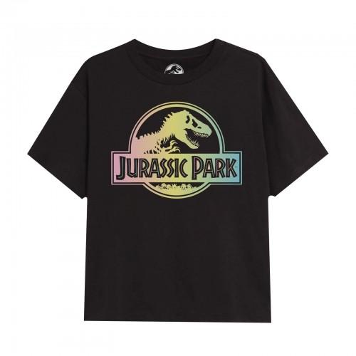 Jurassic Park T-shirt met gradiëntlogo voor meisjes 7-8 Years zwart