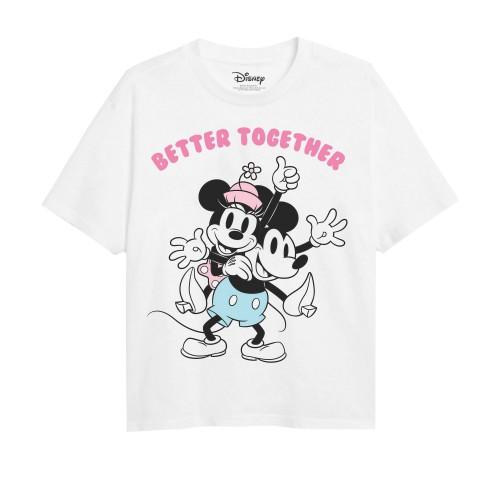 Disney meisjes beter samen Mickey & Minnie Mouse T-shirt 5-6 Years wit