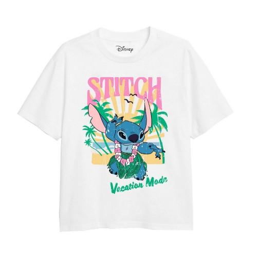 Lilo & Stitch Vakantiemode T-shirt voor meisjes 5-6 Years wit