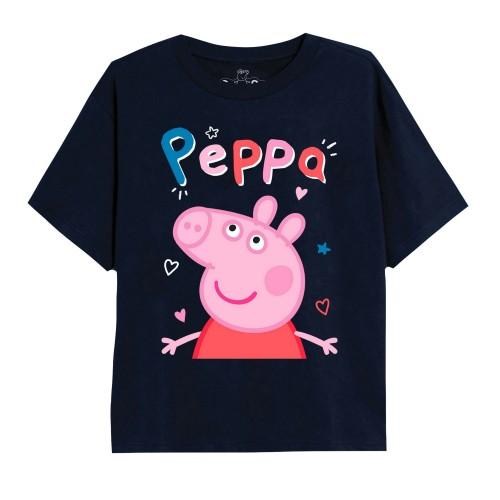 Peppa Pig meisjes klassiek doodle T-shirt 5-6 Years Vloot