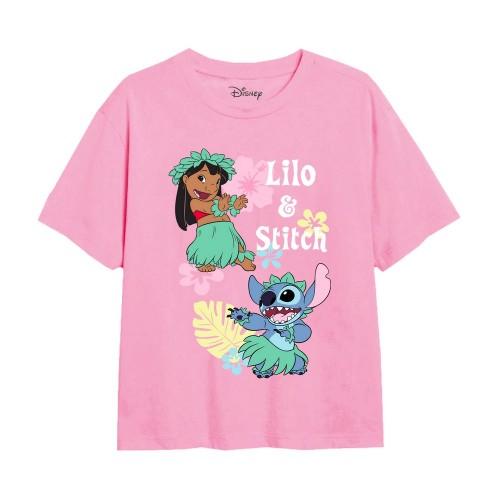 Lilo & Stitch Hula T-shirt voor meisjes 7-8 Years lichtroze kleur