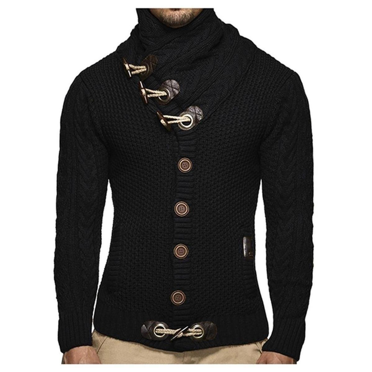 Bengxin Clothing Trui Jas Herfst Winter Gebreide Cardigans Jassen Heren S bruin