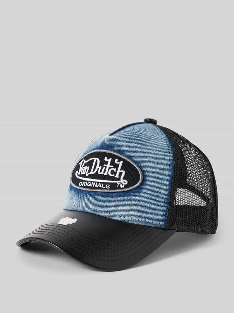 Von Dutch Trucker-pet in denim- en leerlook, model 'BOSTON'