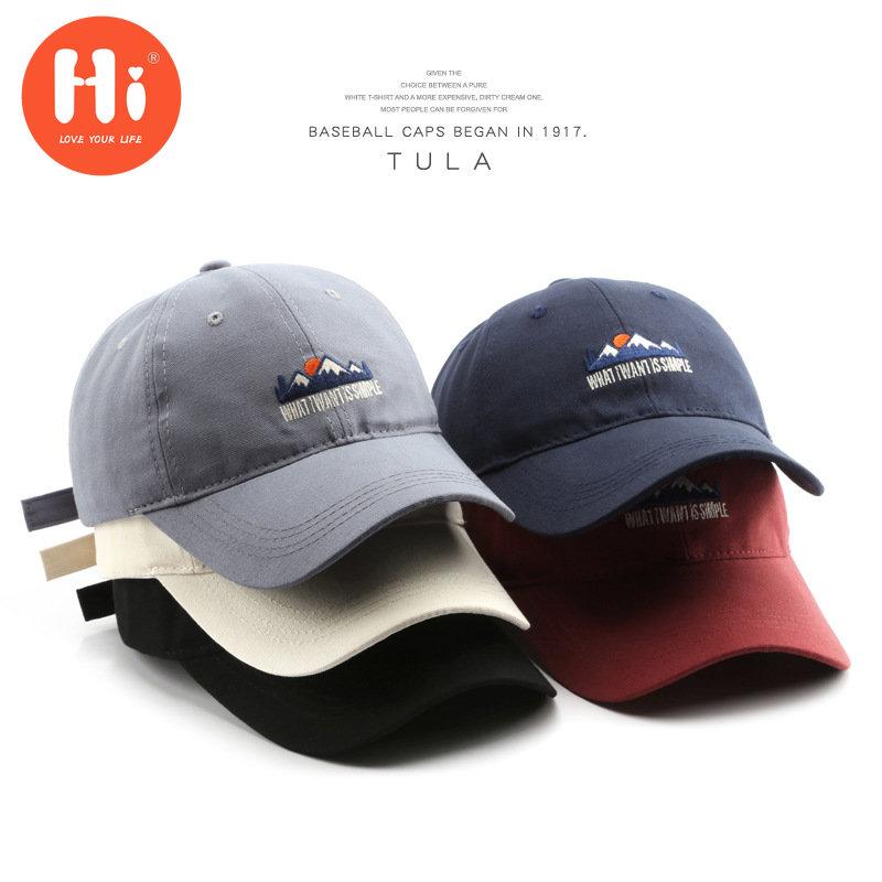 Hi Cap Mode Borduren Baseball Cap Zomer Outdoor Verstelbare Hip Hop Hoeden Bone Snapback Hoed adjustable rood