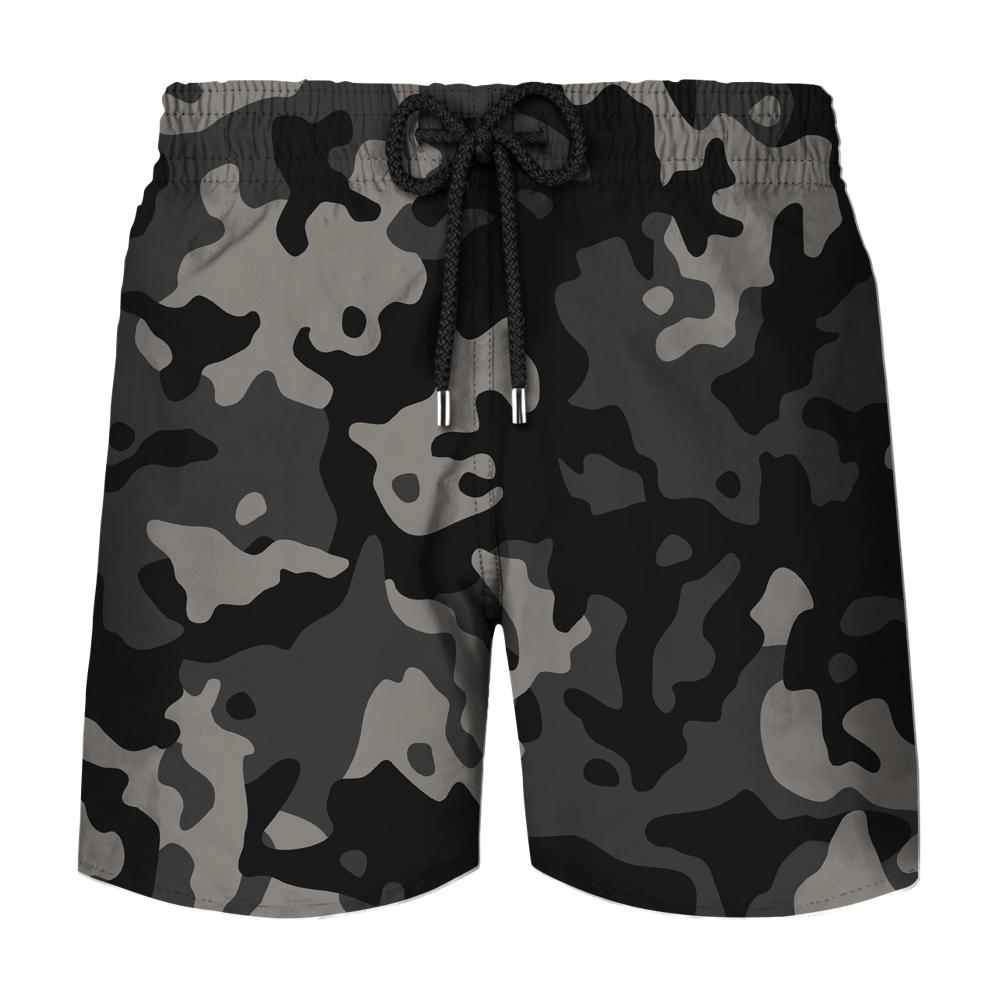 ETST WENDY 005 Strandbroek 3D Print Jungle Camouflage Heren Zwembroek Badmode Shorts Strandshorts Badpak Surfplank Sneldrogende slips S