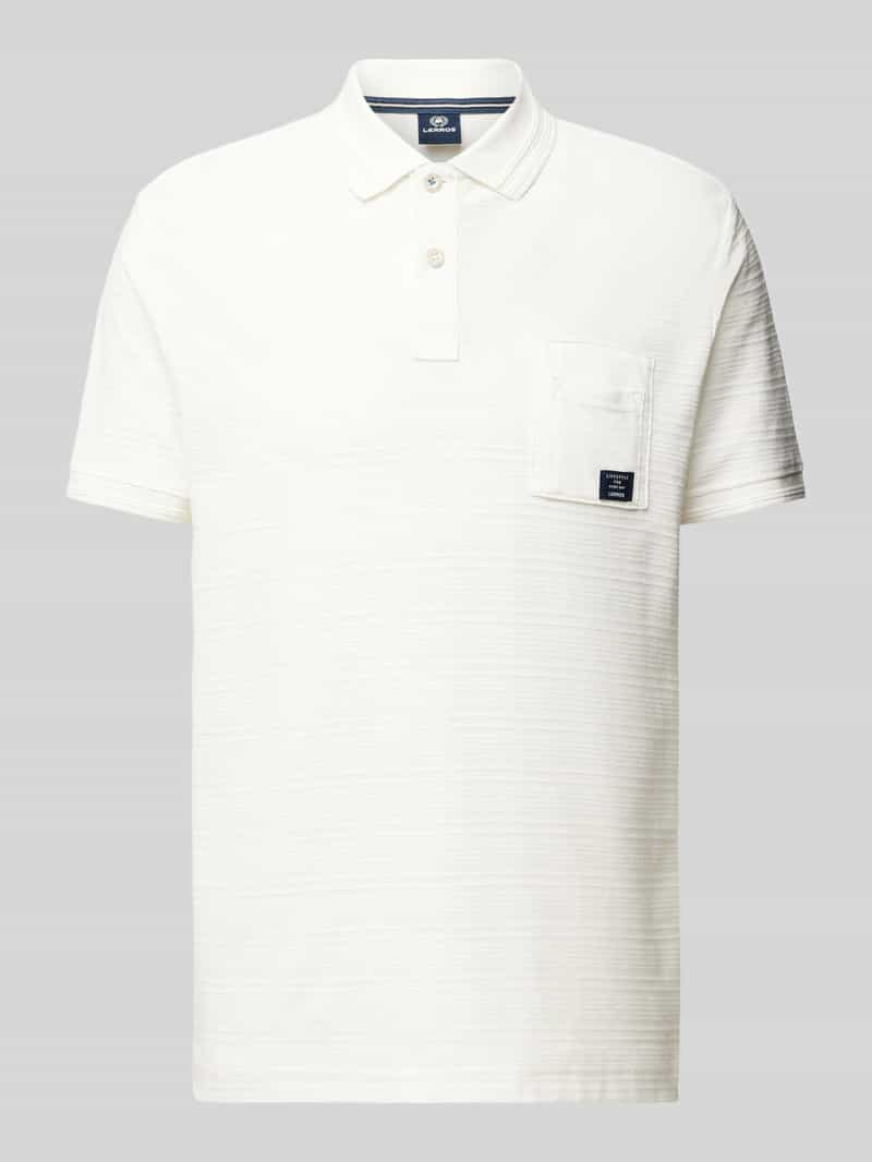 Lerros Poloshirt met labelpatch