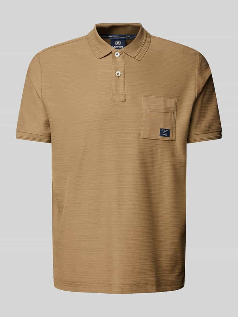 Lerros Poloshirt met labelpatch