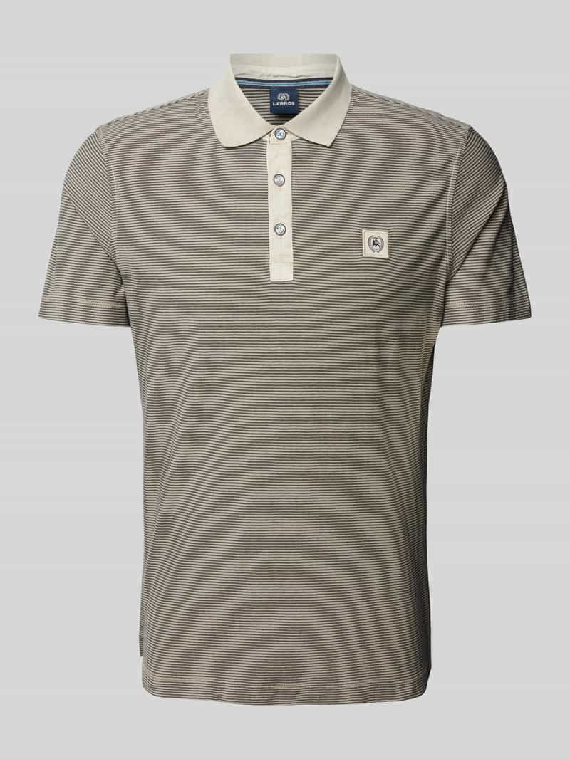 Lerros Poloshirt met labelstitching