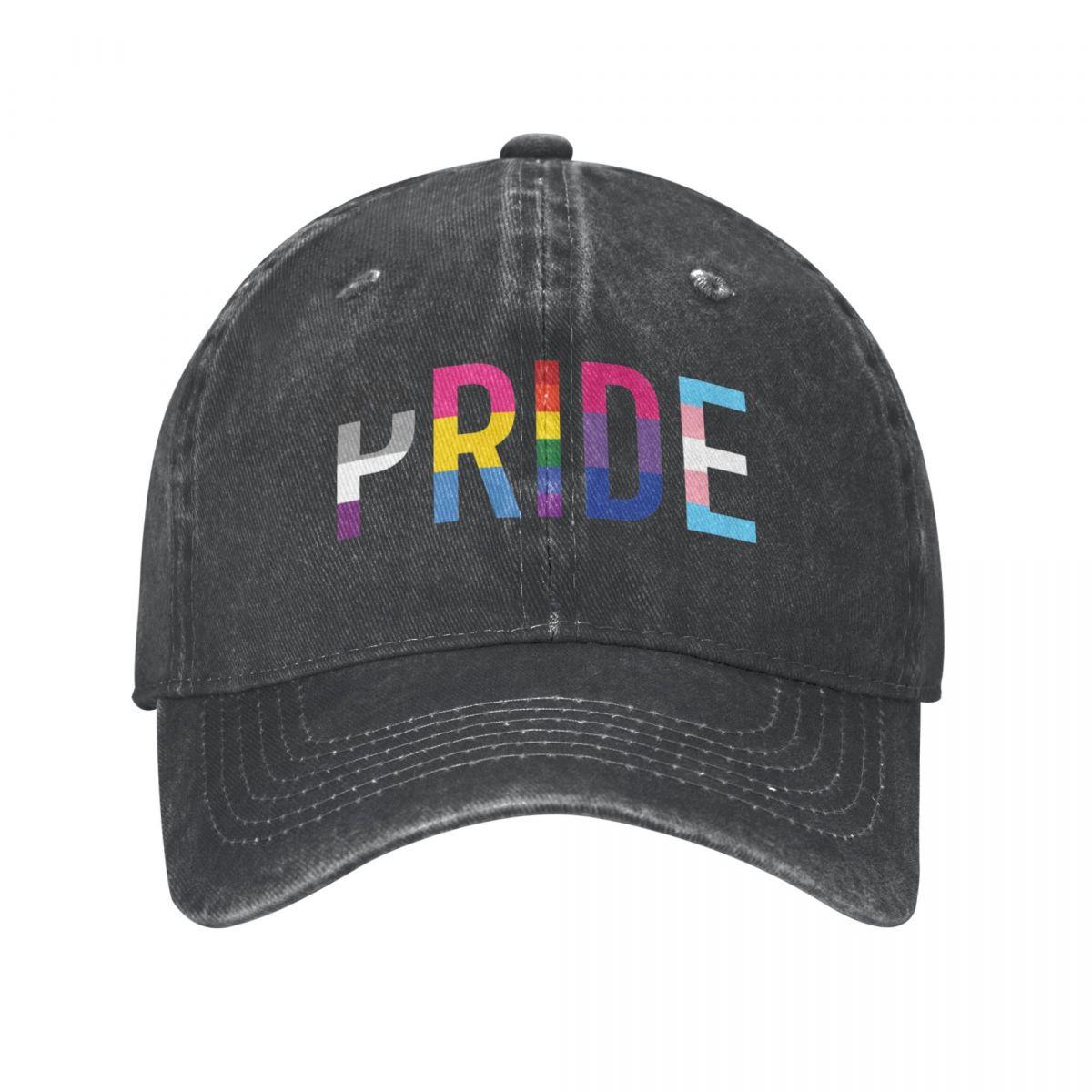 91421224MABN1UXM5T Klassieke Gay Pride LGBT-honkbalpetten Distressed Denim Hoofddeksels Lesbische Homoseksueel Aseksueel Biseksueel Outdoor Reizen Hoeden Cap One Size