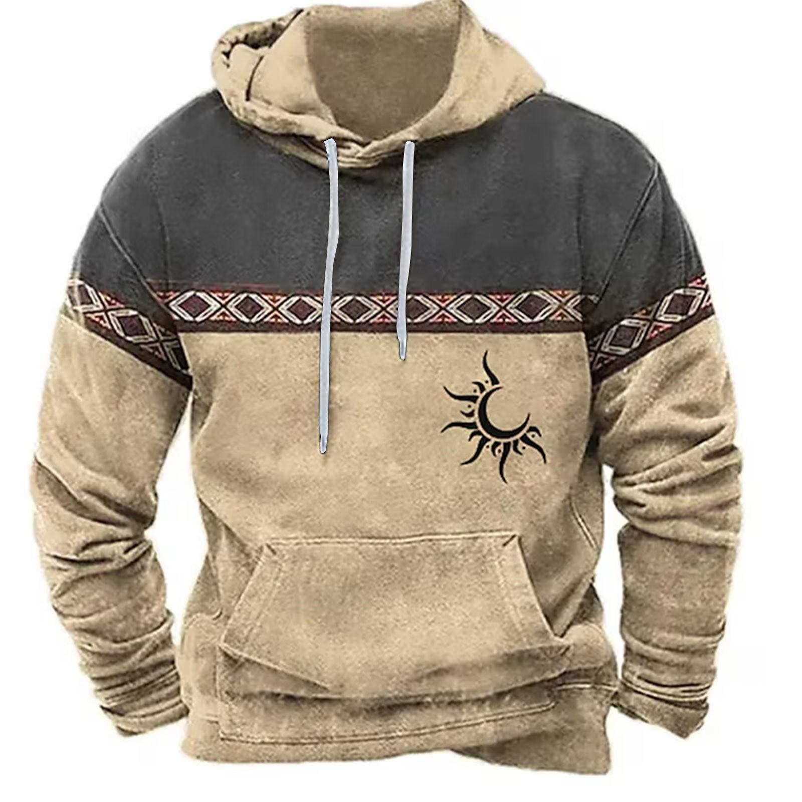 Fashion human Herensweatshirt 3D digitale print hoodie Mode los sweatshirt met lange mouwen S