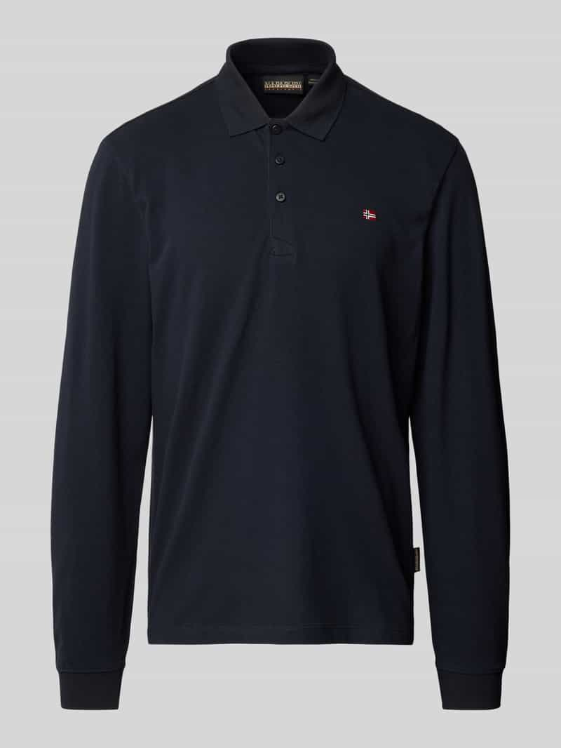 Napapijri Regular fit poloshirt met labelstitching, model 'EALIS'