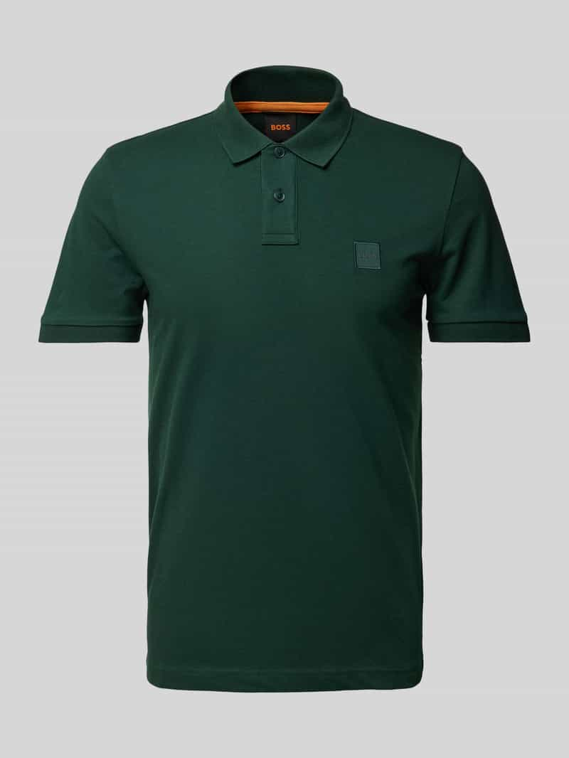 Boss Orange Poloshirt met labeldetail, model 'Passenger'