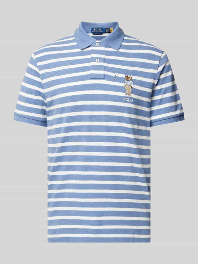 Polo Ralph Lauren Custom slim fit poloshirt met motief- en labelstitching