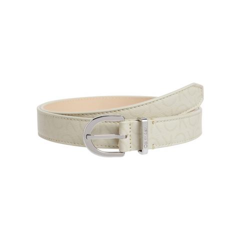 Calvin Klein Synthetische riem ROUND BUCKLE BELT 2.5 EPI MONO