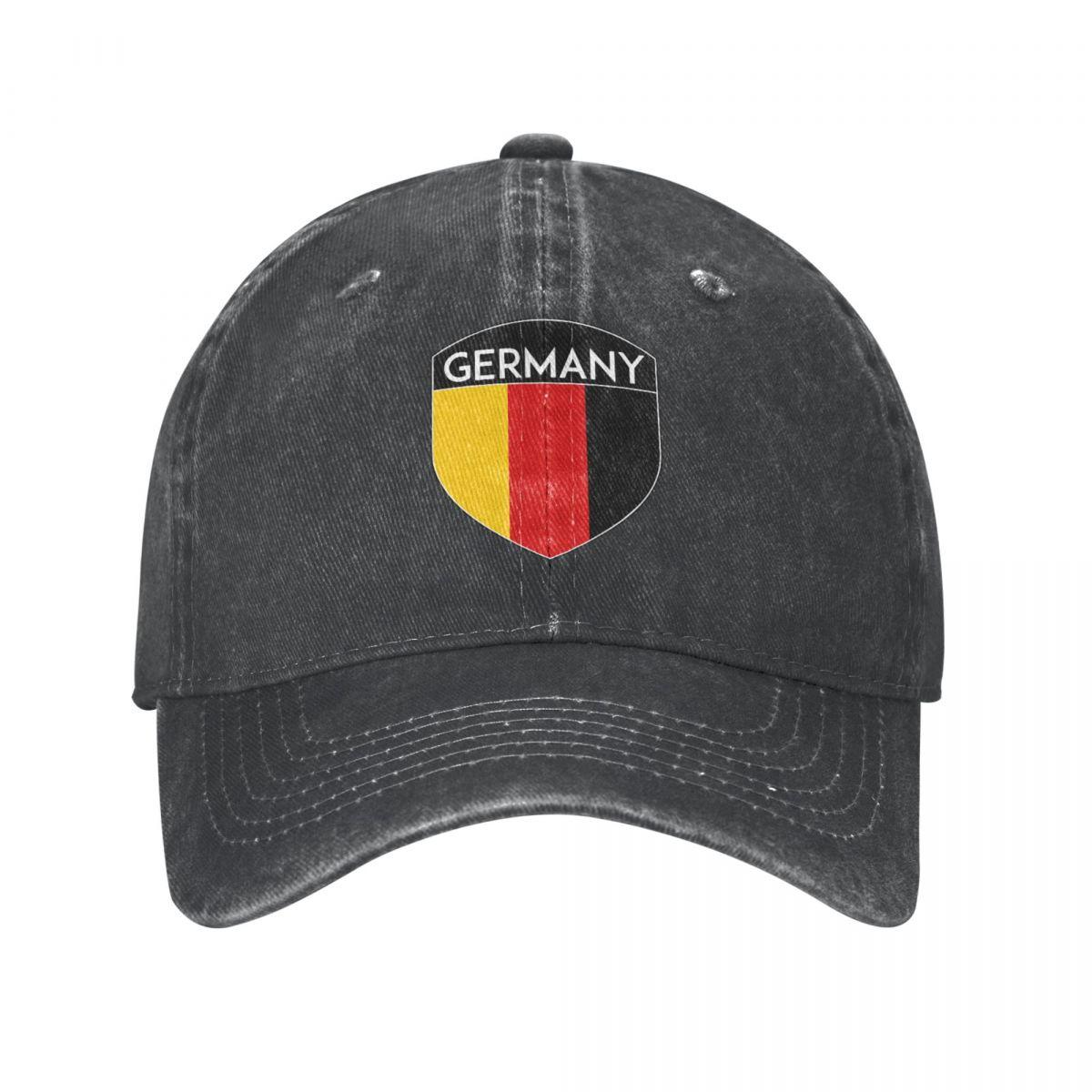 91530103MAC287W82J Hip Hop Baseball Caps Verstelbare Baseball Hoed Duitsland Deutschland Vlag Crest Embleem Lente Zomer Cap Duitse Katoenen Pet One Size