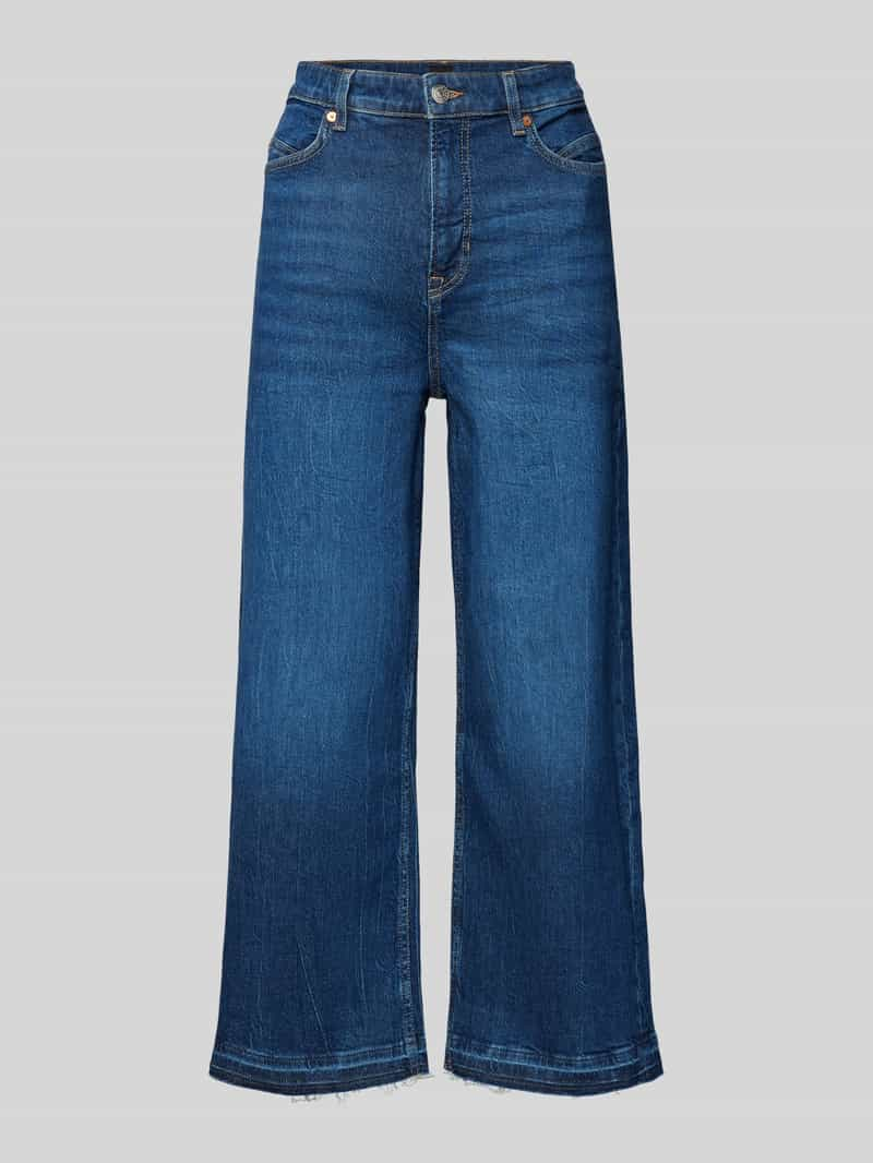 Boss Orange Wide leg jeans met riemlussen, model 'MARLENE'