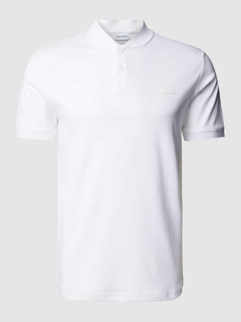 CK Calvin Klein Slim fit poloshirt met opstaande kraag