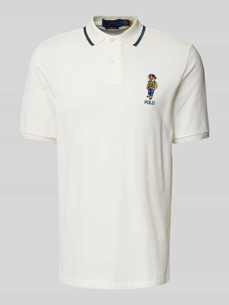 Polo Ralph Lauren Classic fit poloshirt met motief- en labelstitching