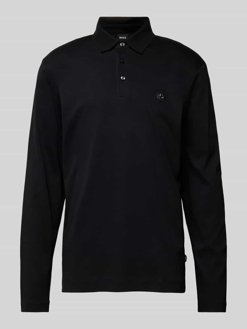 Boss Regular fit poloshirt met labelbadge, model 'Paley'