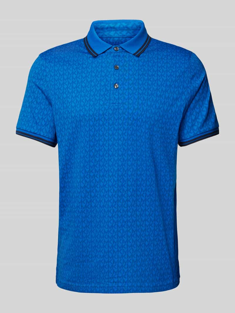 Michael Kors Regular fit poloshirt met all-over labelmotief, model 'GREENWICH'