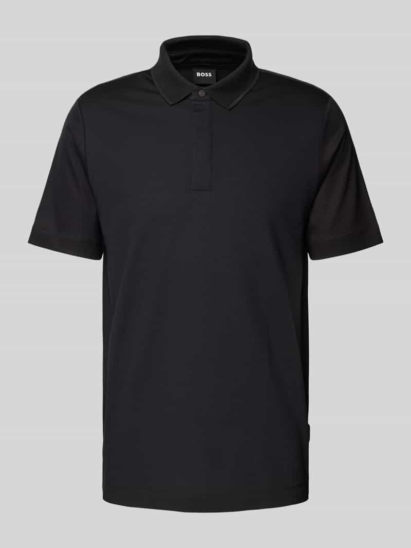 Boss Poloshirt met labeldetail