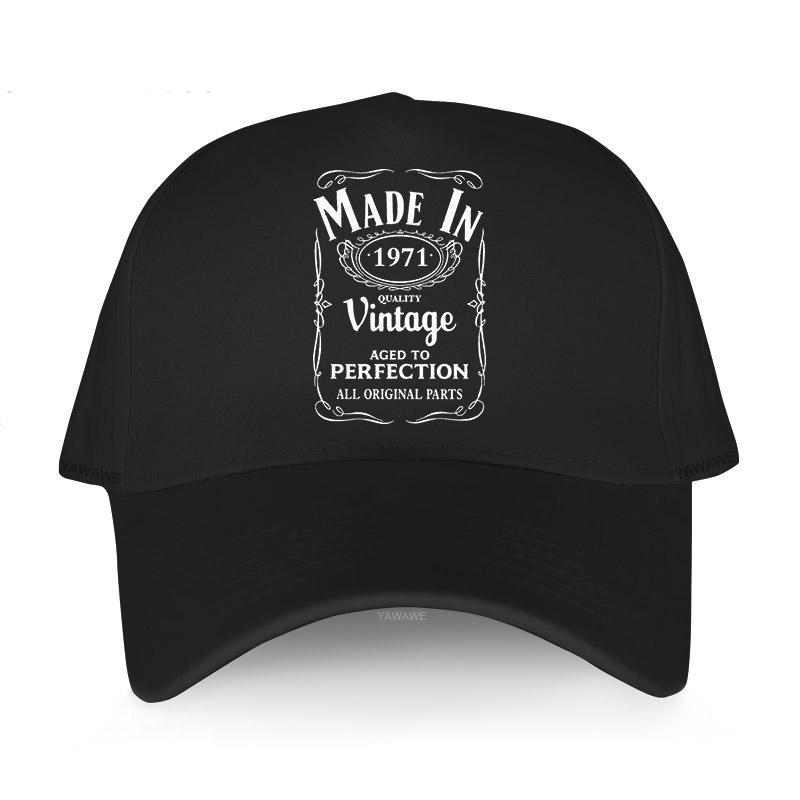 91440606MAC0BB6U2T Dames caps Snapback Were Born In 1971 Verjaardagscadeau 51 Th Daddy Opa Man Gift Unisex katoenen baseball cap outdoor hoed Adjustable