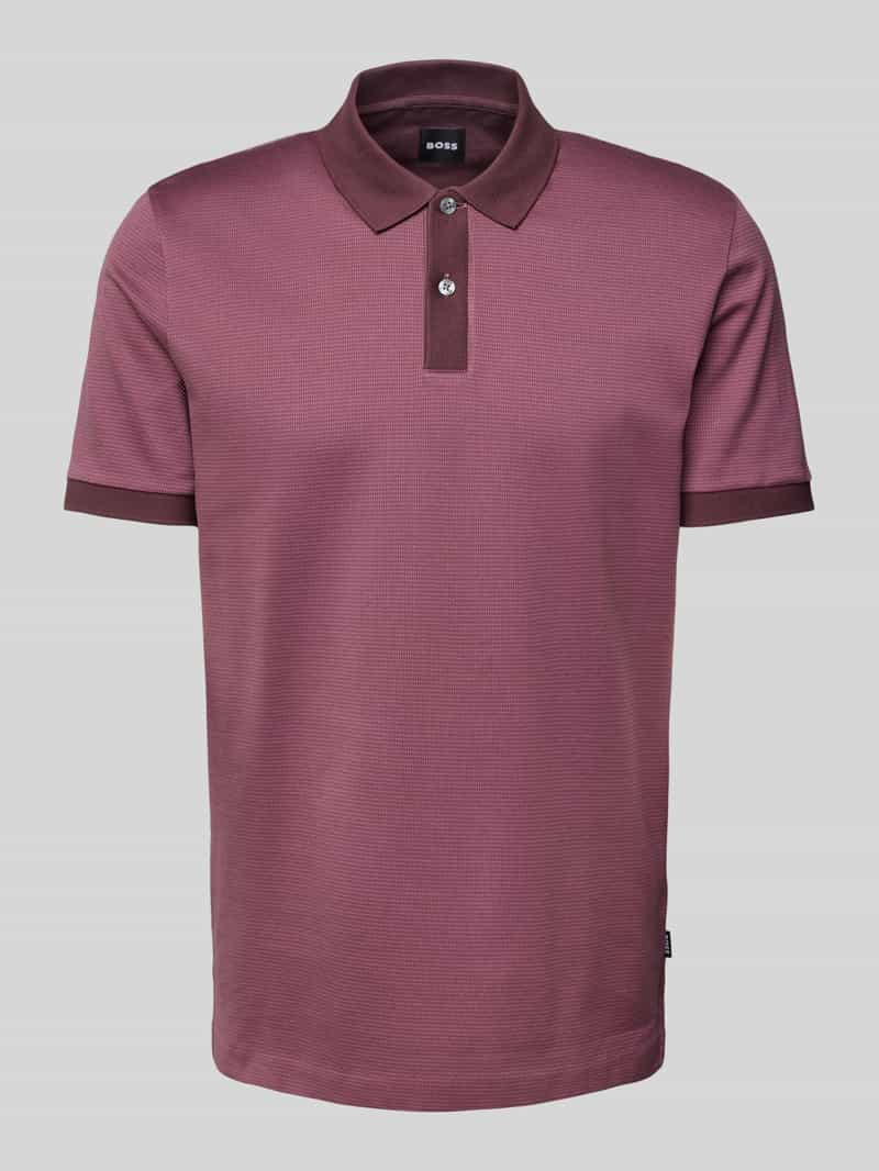 Boss Regular fit poloshirt met labeldetail, model 'Parlay'