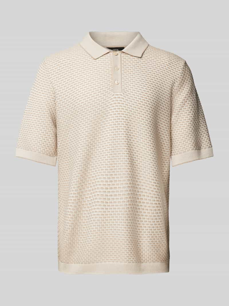 CINQUE Regular fit poloshirt met korte knoopsluiting, model 'Flavius'