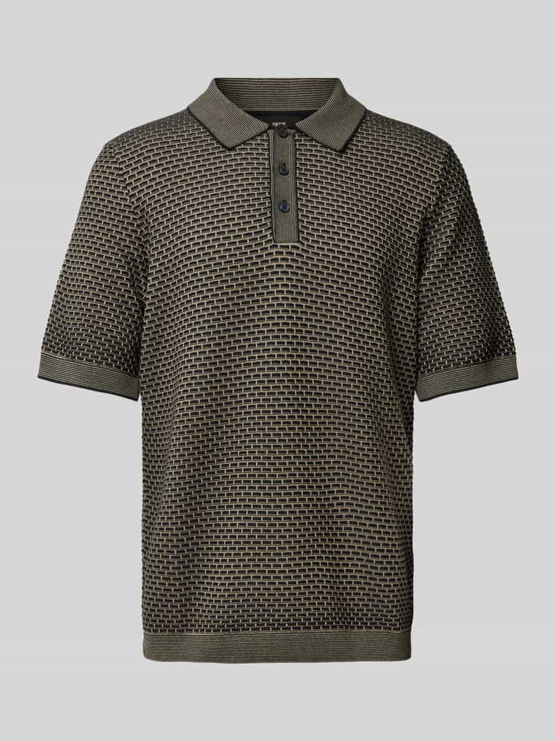 CINQUE Regular fit poloshirt met korte knoopsluiting, model 'Flavius'