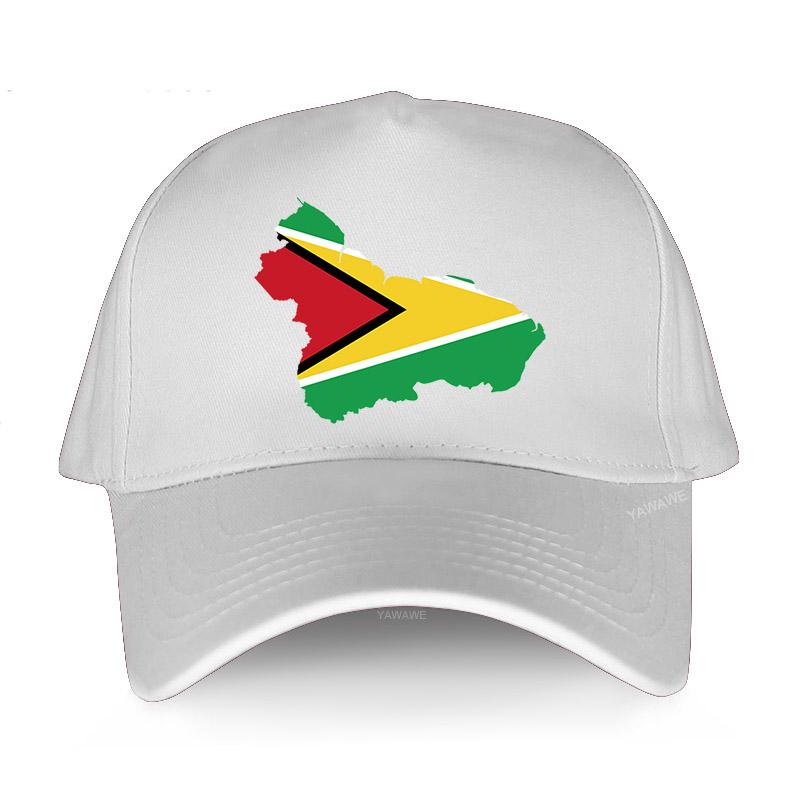 91440606MAC2AAET93 Zwarte casual jongens bedrukte baseball cap Guyana land vlag top stadskaart man vrouwen zomerhoed outdoor snapback caps sport motorkap Adjustable