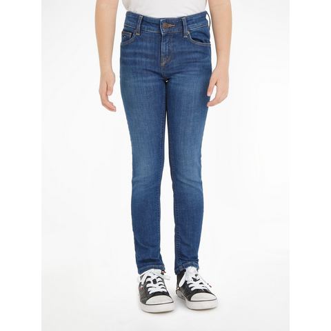 Tommy Hilfiger Slim fit jeans NORA DARK WASH in blauwe wassing