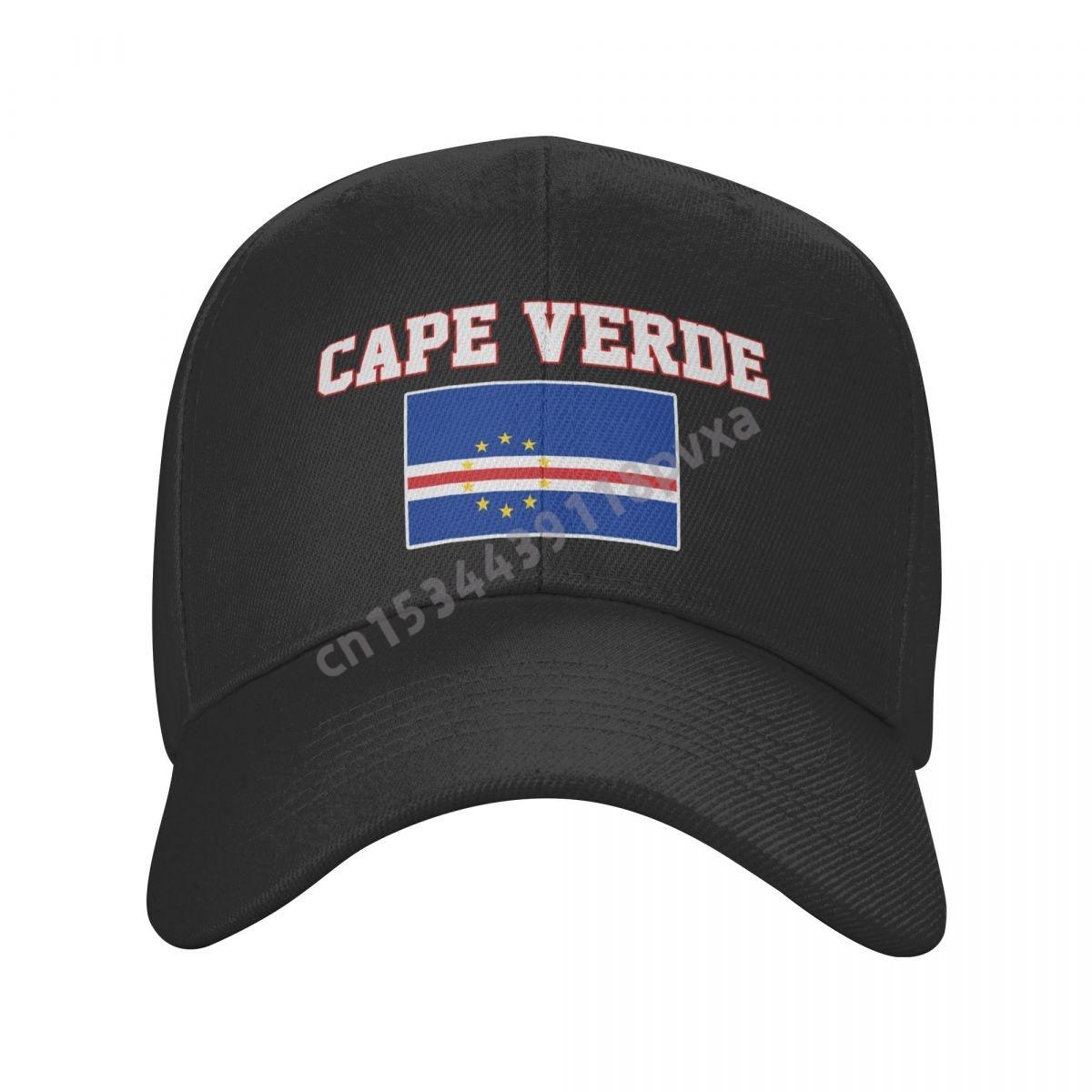 91530103MABXANBX49 Baseball Cap Kaapverdië Vlag Kaapverdische Fans Landkaart Wild Zonnescherm Peaked Verstelbare Outdoor Caps voor Unisex WoUnisex One Size