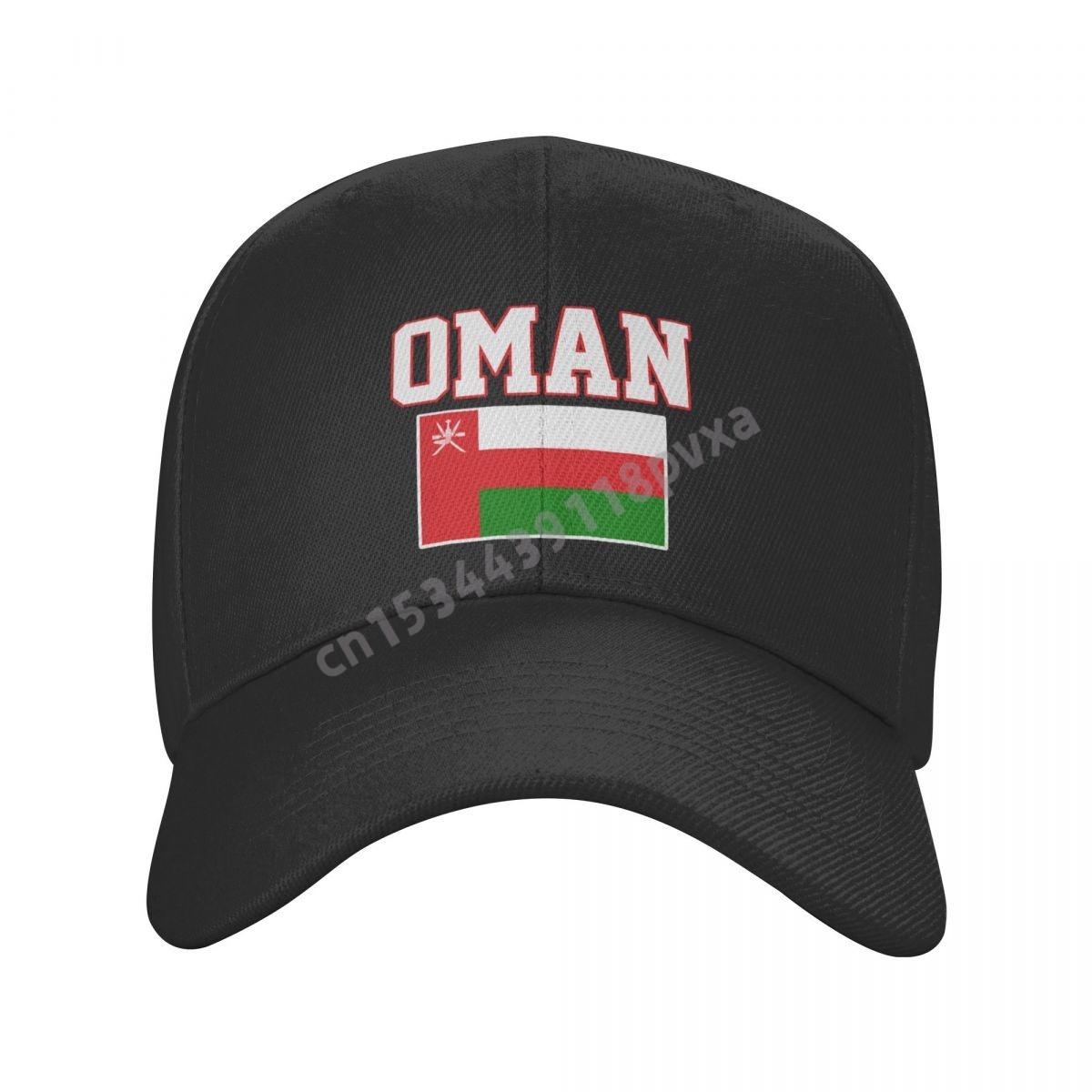 91530103MABXANBX49 Baseball Cap Oman Vlag Omanis Fans Landkaart Wild Zonnescherm Peaked Verstelbare Outdoor Caps voor Unisex WoUnisex One Size