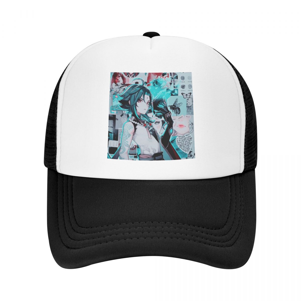 91460000MAC0FHAR19 Cool Kaeya Genshin Impact Trucker Hat WoUnisex Unisex Gepersonaliseerde Verstelbare Volwassen Anime Spel Baseball Cap Zomer Hoeden Snapback Caps Trucker Hat