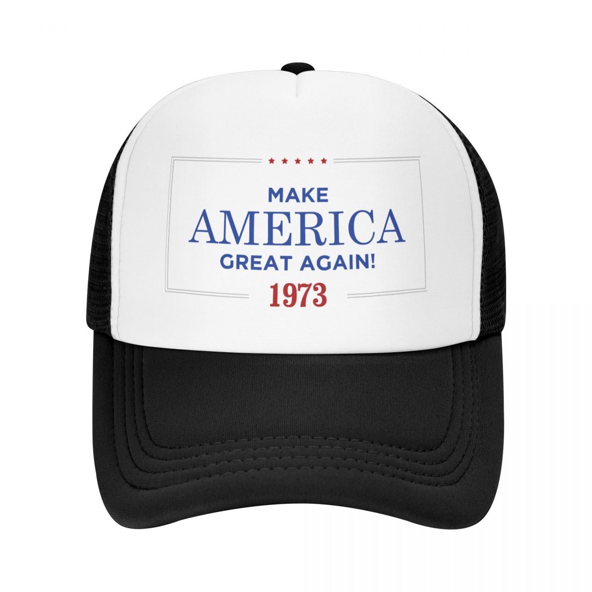 91460000MAC0FHAR19 Klassieke aangepaste jaren verjaardagscadeau waardoor Amerika geweldig is sinds 1973 Trucker Hat Verstelbare Baseball Cap Lente Snapback Caps Trucker Hat