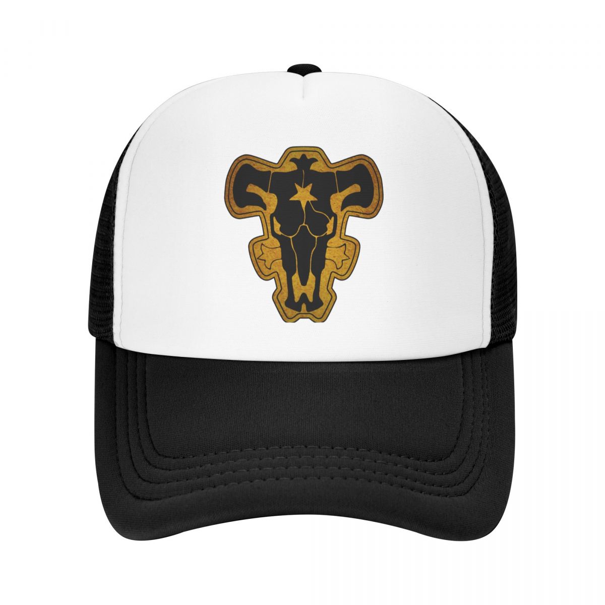 91460000MAC0FHAR19 Black Bull Squad Worn Logo Baseball Cap Zonwering Verstelbare Anime Manga Black Clover Trucker Hat Spring Snapback Caps Trucker Hat