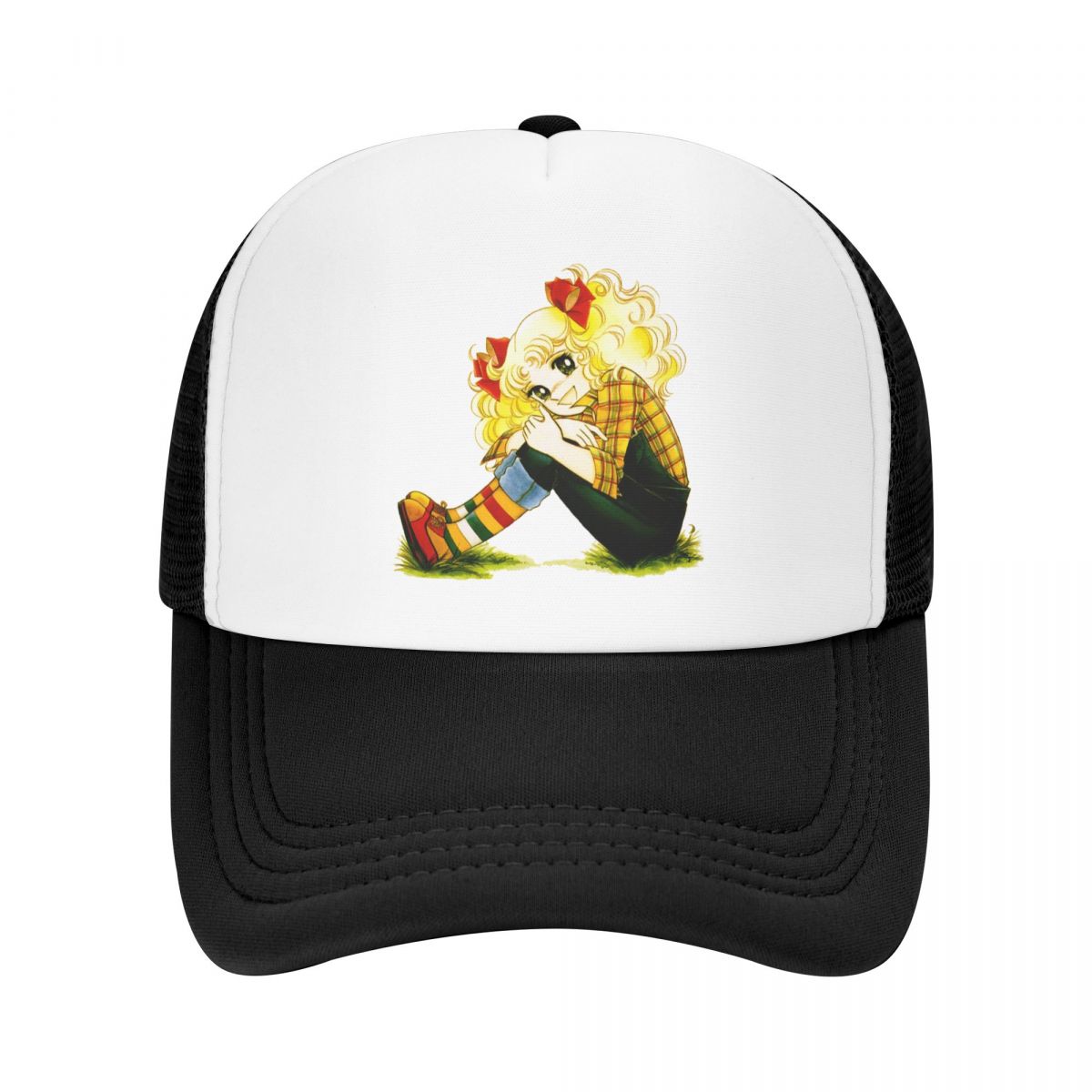 91460000MAC0FHAR19 Cool Candy Candy Trucker Hoed voor Unisex WoUnisex Gepersonaliseerde Verstelbare Volwassen Cartoon Anime Manga Baseball Cap Outdoor Snapback Caps Trucker Hat