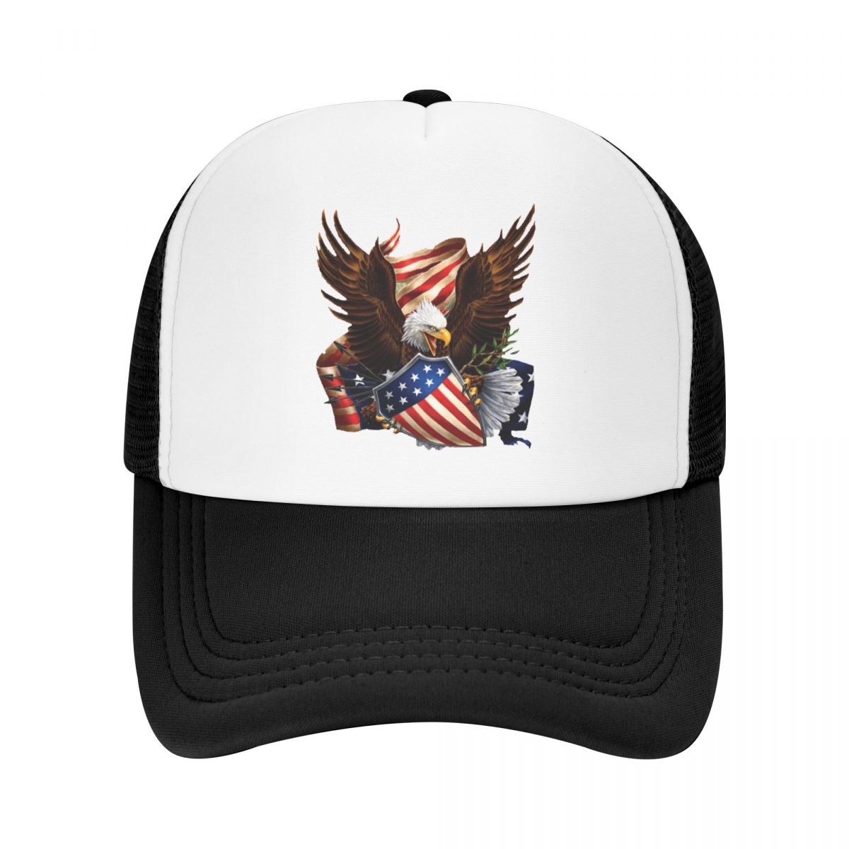 91460000MAC0FHAR19 Klassieke Unisex USA Eagle Amerikaanse vlag Trucker Hat Volwassen verstelbare baseballpet voor unisex WoUnisex Outdoor Snapback Caps Trucker Hat