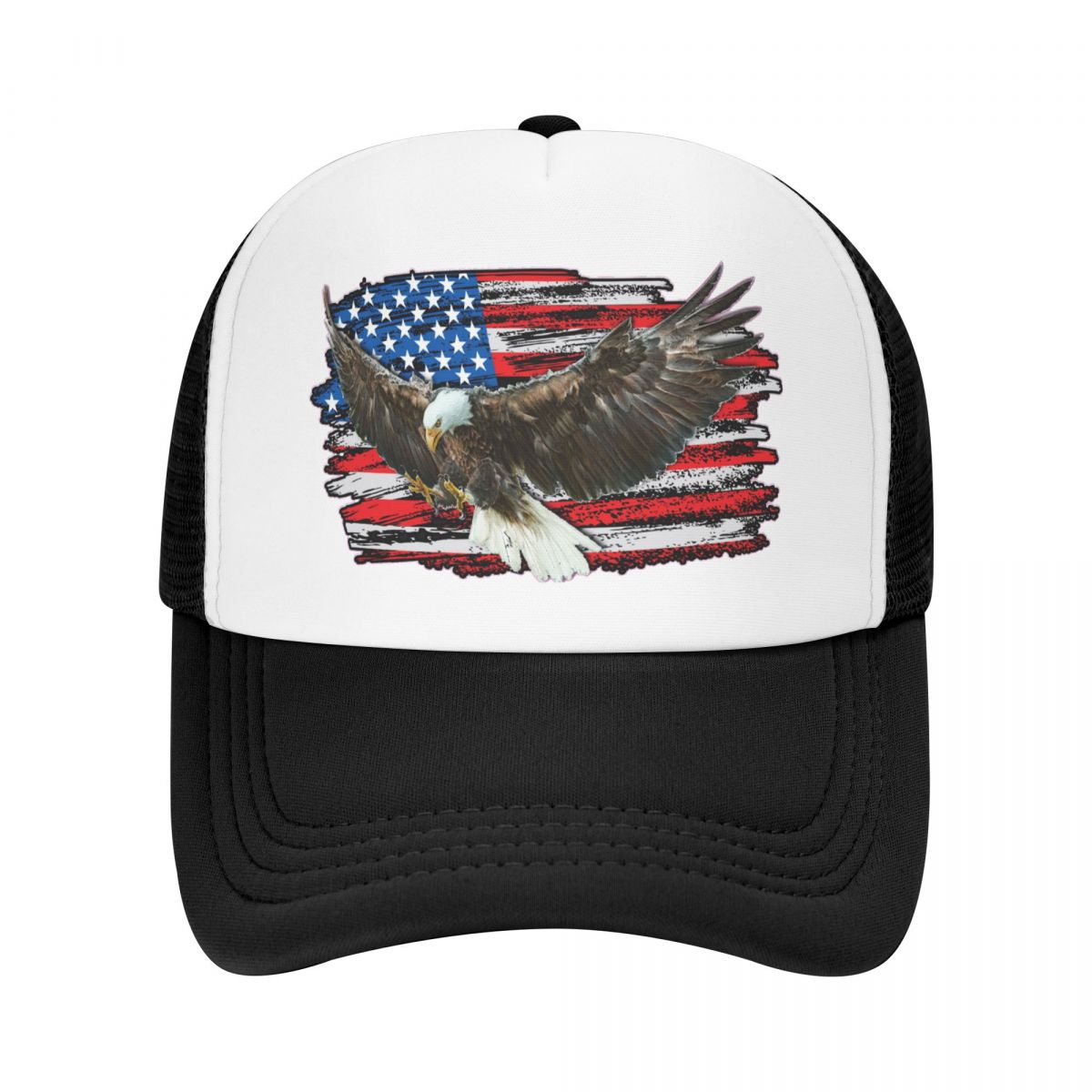 91460000MAC0FHAR19 Gepersonaliseerde USA Eagle Amerikaanse vlag Baseball Cap Hip Hop Unisex WoUnisex's verstelbare Trucker Hat herfst Snapback Caps Trucker Hat