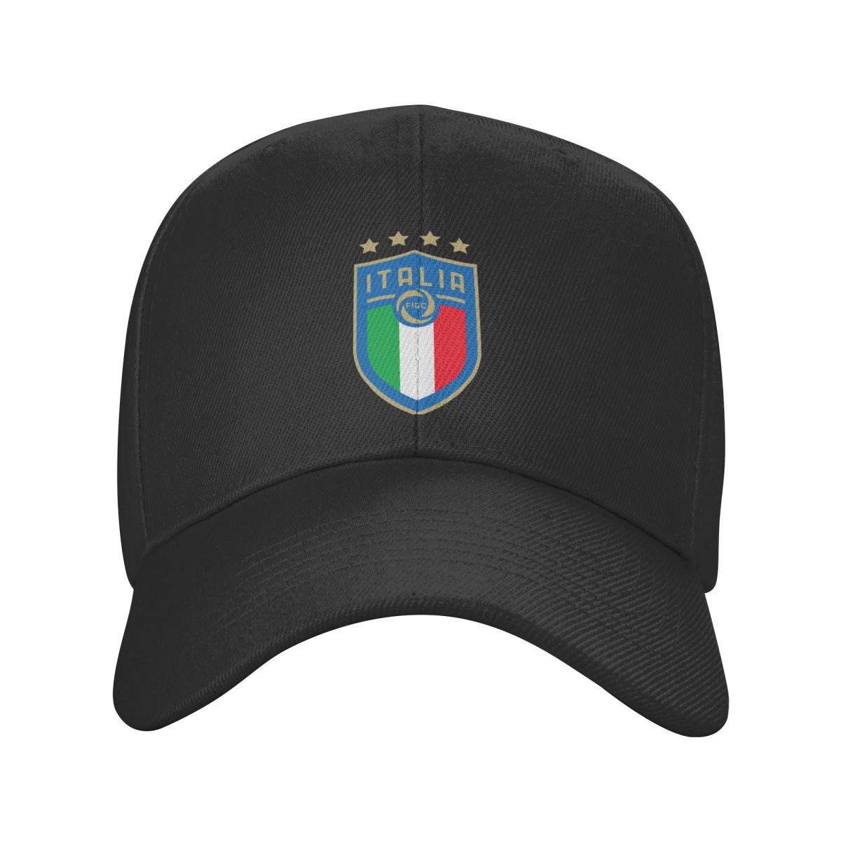 91460000MABYK9JE7A Gepersonaliseerde Italia Figc Baseball Cap voor Unisex Vrouwen Ademend Italiaans Voetbal Cadeau Papa Hoed Outdoor Adjustable Cap